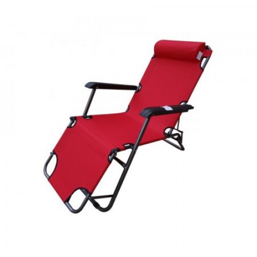 Sezlong Tetiera 195 x 60 x 125 cm, Rosu Sezlong Tetiera 195 x 60 x 125 cm, Rosu